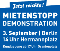 Mietenstopp Demonstration